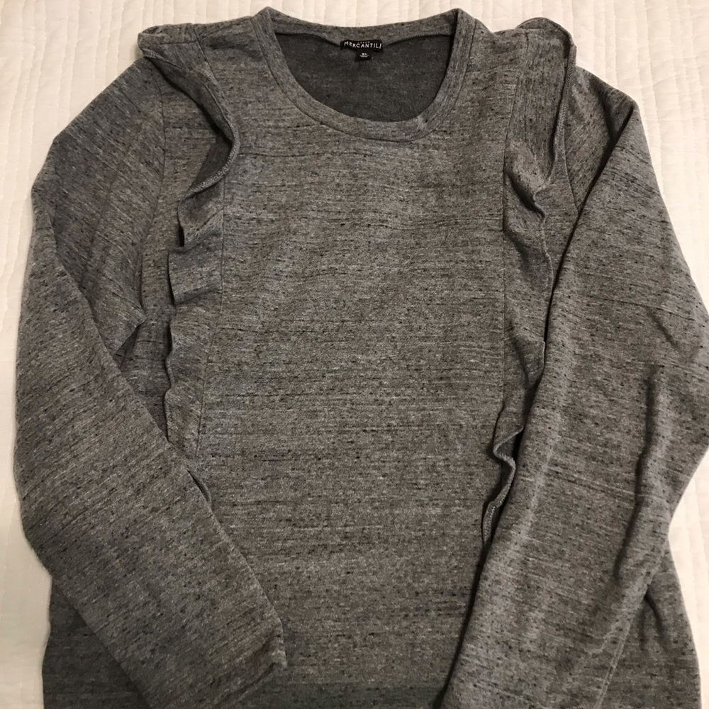 J. Crew Mercantile ruffled sweatshirt.  XL.